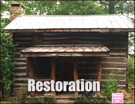 Historic Log Cabin Restoration  Cobb County, Georgia